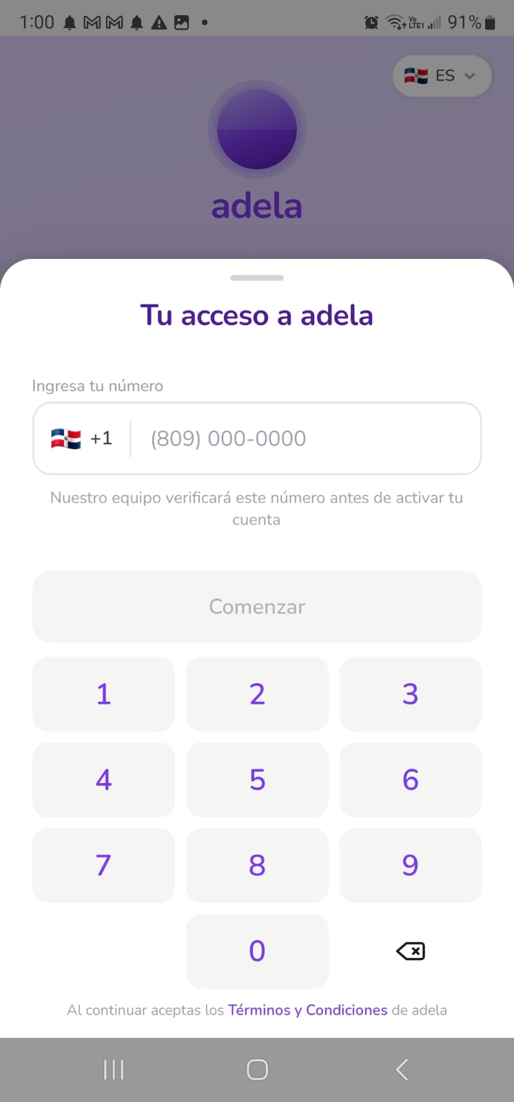 App KuOta’X — Regístrate