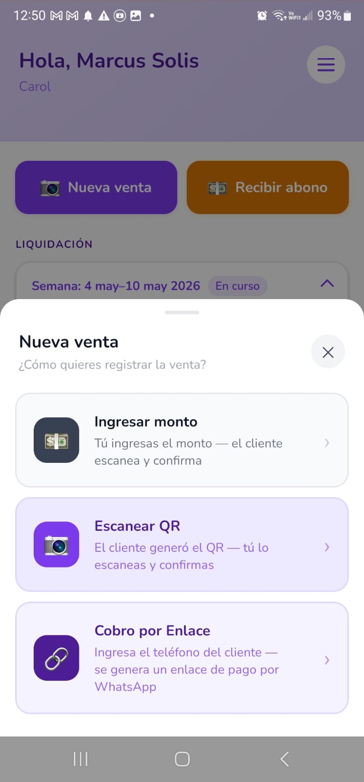 App KuOta’X Comercio — Acepta ventas a crédito