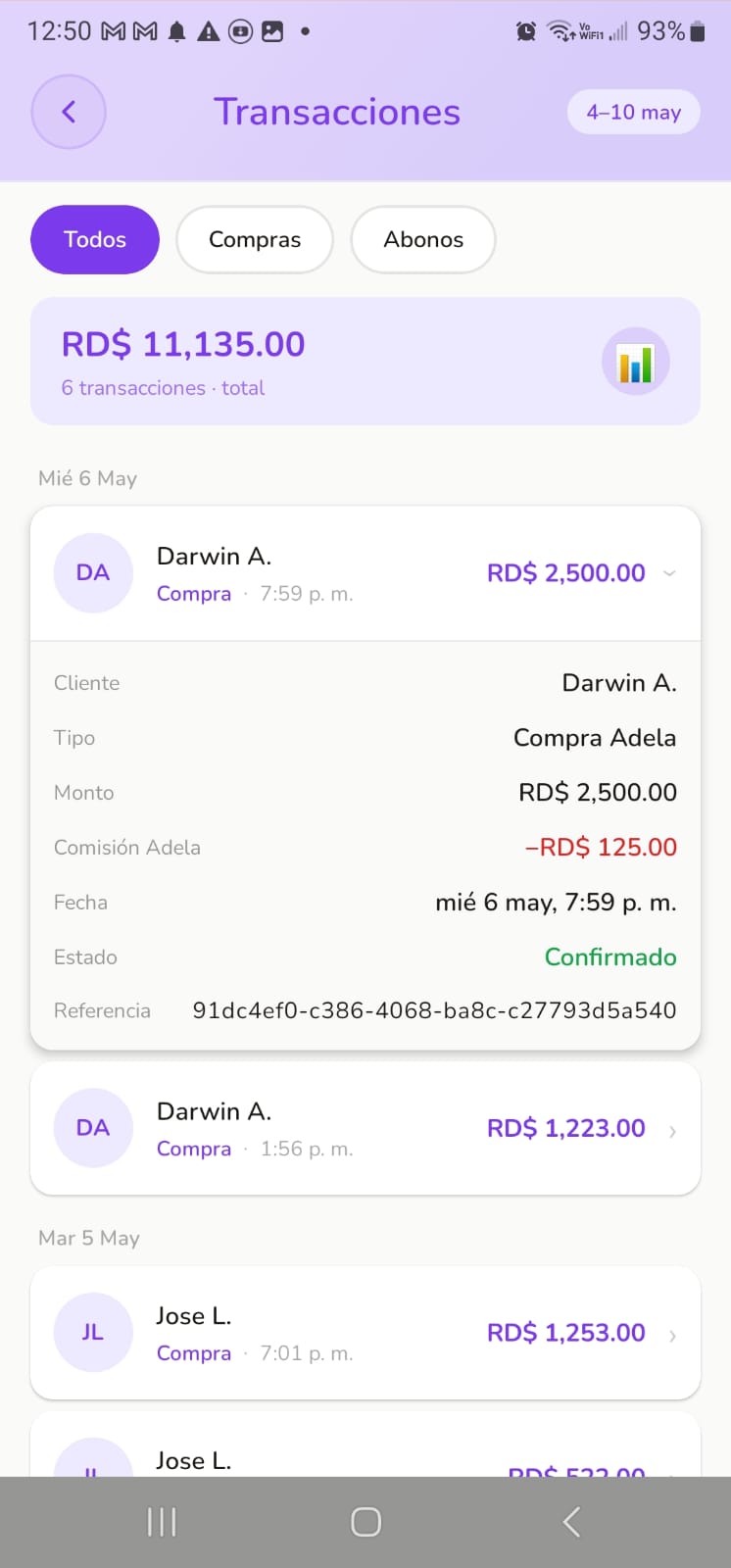 App KuOta’X Comercio — Recibe el dinero al día siguiente